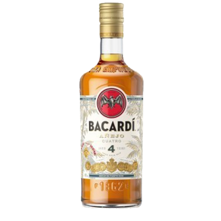 Image du packaging du produit Bacardi 4 ans (Anejo Cuatro)